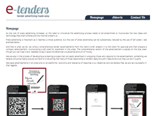 Tablet Screenshot of e-tenders.co.za